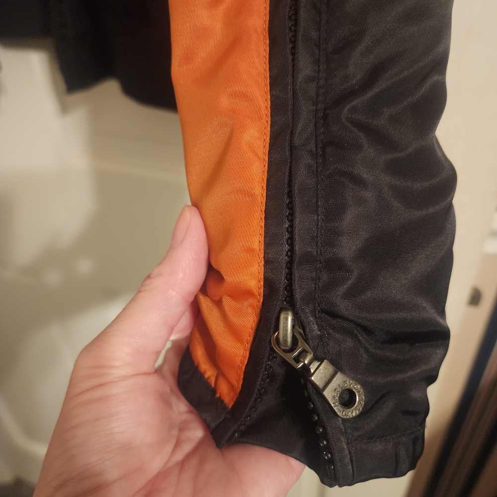 Harley-Davidson Men's Black and Orange Jacket - Picture 3 of 11